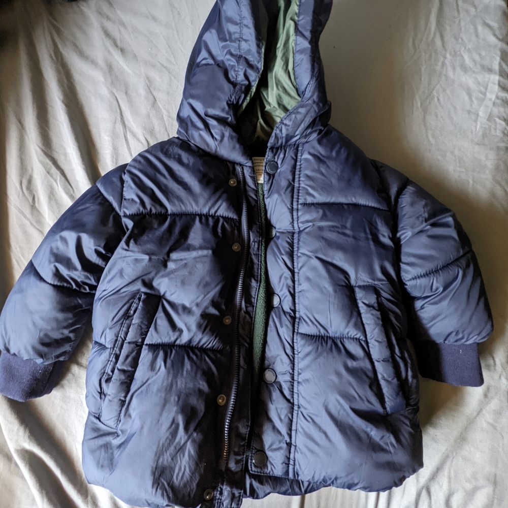 Zara Baby Boy Blue Puffer - 18/24M